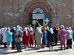 В престольный праздник Георгиевского храма села Манино была соборно совершена Божественная литургия