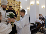 В день престольного праздника Архипастырь совершил Божественную литургию в храме Всемилостивого Спаса города Россошь