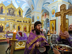 В Свято‑Тихоновском соборном храме города Острогожска совершен чин Воздвижения Креста Господня