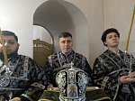В среду четвертой седмицы Великого поста Преосвященнейший епископ Дионисий совершил Литургию Преждеосвященных Даров в храме Богоявления Господня села Сухой Донец