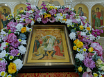 Епископ Россошанский и Острогожский Дионисий совершил Божественную литургию в Костомаровском епархиальном монастыре