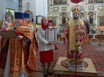 Епископ Россошанский и Острогожский Дионисий совершил Литургию в храме святых апостолов Петра и Павла с. Репьевка