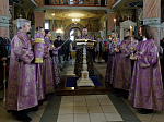 В праздник сорока Севастийских мучеников епископ Дионисий совершил Литургию в Свято-Ильинском кафедральном соборе г. Россоши