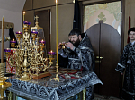 В пятницу второй седмицы Великого поста Архипастырь совершил Литургию Преждеосвященных Даров в храме Великомученика и Победоносца Георгия села Большая Хвощеватка