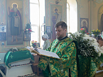 В праздник Святой Троицы Правящий Архиерей совершил Литургию в Свято-Троицком храме г. Россоши