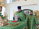 Епископ Россошанский и Острогожский Дионисий совершил Божественную литургию в храме Святого Духа с. Петренково Острогожского района