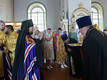 Правящий Архиерей совершил Божественную литургию в храме святых апостолов Петра и Павла с. Репьевка
