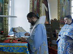 В праздник Благовещения Пресвятой Богородицы епископ Россошанский и Острогожский Дионисий совершил Божественную литургию в храме Вознесения Господня города Калач