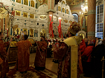 В праздник Светлого Христова Воскресения глава Россошанской епархии возглавил торжественное богослужение в Свято-Ильинском кафедральном соборе г. Россоши