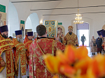 Преосвященнейший епископ Дионисий совершил Божественную литургию в Георгиевском храме села Манино Калачеевского района