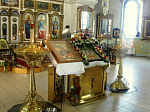 В благочинии помолились у иконы благоверного князя Александра Невского с частицей мощей святого