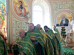 Епископ Россошанский и Острогожский Дионисий совершил Божественную литургию в храме Святого Духа с. Петренково Острогожского района