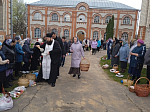 В преддверии праздника Светлой Пасхи в Казанском храме поселка Каменка состоялось освящение пасхальной снеди