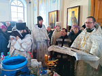 В Тихоновском соборном храме города Острогожска молитвенно отметили праздник Богоявления