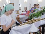 В день престольного праздника Архипастырь совершил Божественную литургию в храме Всемилостивого Спаса города Россошь