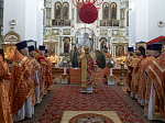 Епископ Россошанский и Острогожский Дионисий совершил Литургию в храме святых апостолов Петра и Павла с. Репьевка