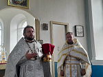 В селе Банное Воробьевского района соборным богослужением отметили недавнее обретение святыни