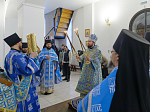 В праздник Сретения Господня Преосвященнейший епископ Дионисий совершил Литургию в Воскресенском соборе Белогорского мужского монастыря