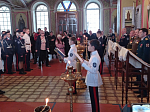 В Михайло-Архангельском храме Острогожска состоялась торжественная церемония принятия присяги кадет-пятиклассников 