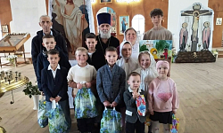 В храме Преображения Господня села Заброды состоялся Пасхальный концерт воспитанников воскресной группы