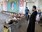 Освящение куличей и пасок в селах Богучарского района