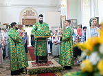 Епископ Россошанский и Острогожский Дионисий совершил Божественную литургию в храме Святого Духа с. Петренково Острогожского района