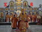Епископ Россошанский и Острогожский Дионисий совершил Божественную литургию в Георгиевском храме с. Манино