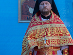 Епископ Дионисий возглавил Божественную литургию на территории Верхнемамонского казачьего кадетского корпуса с. Гороховка и совершил закладку камня в основание храма