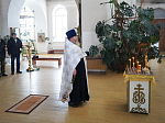 Панихида по воинам, погибшим в Афганистане, в Свято-Митрофановском храме села Верхний Мамон