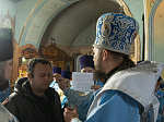 Архипастырь возглавил торжественное Богослужение в храме Покрова Пресвятой Богородицы города Павловска