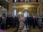 В Неделю Торжества Православия Правящий Архиерей совершил Божественную литургию в Свято-Ильинском кафедральном соборе города Россошь