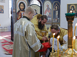 Архипастырь возглавил торжественное богослужение в день престольного праздника храма апостола и евангелиста Иоанна Богослова села Гороховка Верхнемамонского района