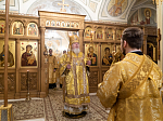 Митрополит Воронежский и Лискинский Сергий возглавил богослужение в Алексиево-Акатовом монастыре г. Воронежа