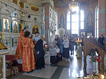 Глава Россошанской епархии возглавил служение Божественной литургии в Свято-Ильинском кафедральном соборе города Россоши