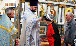 В праздник Успения Пресвятой Богородицы благочинный Павловского церковного округа совершил Божественную литургию в Казанском храме г. Павловска