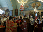 В понедельник Светлой седмицы епископ Дионисий совершил Литургию в храме Покрова Пресвятой Богородицы города Павловска