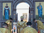 Епископ Дионисий совершил воскресное богослужение в Воскресенском соборном храме Белогорского мужского монастыря