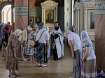 В Свято-Ильинском кафедральном соборе города Россоши совершено всенощное бдение с чином выноса Честного Креста Господня