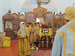 Глава Россошанской епархии совершил Божественную литургию в храме Рождества Пресвятой Богородицы села Никольское-1