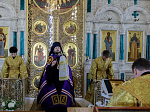 Глава Россошанской епархии возглавил воскресное богослужение в Свято-Ильинском кафедральном соборе Россоши