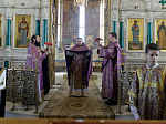 В Неделю 2-ю Великого поста Преосвященнейший епископ Дионисий совершил Литургию свт. Василия Великого в Свято-Ильинском кафедральном соборе города Россошь
