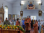В день памяти сщмч. Евгения Попова епископ Дионисий совершил Божественную литургию в Преображенском храме села Заболотовка в месте служения святого