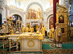 Епископ Россошанский и Острогожский Дионисий с сонмом архиереев Московского Патриархата сослужил Святейшему Патриарху Московскому и всея Руси Кириллу