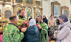 Праздник Входа Господня во Иерусалим в храме святого мученика Иоанна Воина города Богучара
