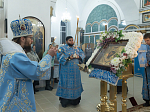 В преддверии престольного праздника епископ Дионисий совершил всенощное бдение в Казанском храме города Павловска