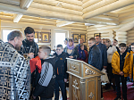 В Великий вторник епископ Дионисий совершил литургию Преждеосвященных Даров в храме Великомученика и Победоносца Георгия, с. Пасеково Кантемировского района