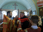 В понедельник Светлой седмицы епископ Дионисий совершил Литургию в храме Покрова Пресвятой Богородицы города Павловска