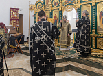 В Великий понедельник епископ Дионисий совершил литургию Преждеосвященных Даров в храме преподобного Сергия, игумена Радонежского, п.г.т. Подгоренский