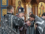 В Великую Среду Глава Воронежской митрополии совершил последнюю в нынешнем году Литургию Преждеосвященных Даров