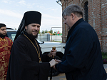 Епископ Россошанский и Острогожский Дионисий совершил Божественную литургию в Георгиевском храме с. Манино Калачеевского района